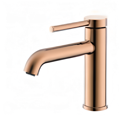 Смеситель для раковины Gappo G1006-43,однорычажный, розовое золото