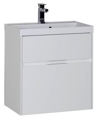Тумба под раковину Aquanet Латина 00179934 60 белая, 2 ящика