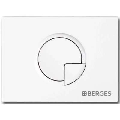 Кнопка смыва Berges Novum R4 040024 для инсталляции, белый матовый