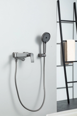 Смеситель для ванны Frap F3275-19, оружейная сталь