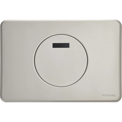 Кнопка смыва Tece TECEspring SL S249502 для инсталляции, с покрытием против отпечатков пальцев, сенсорная, питание от сети, нержавеющая сталь