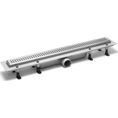 Душевой трап (лоток) PlastBrno Design 1 SZA1750 74,4 см, с решеткой, перфорированный, нержавеющая сталь