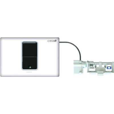 Кнопка смыва Creavit FP8003.00 для инсталляции, сенсорная, питание от батареи, белый