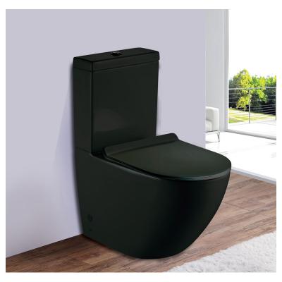 Унитаз-компакт Esbano Ripoll-C безободковый, черный матовый