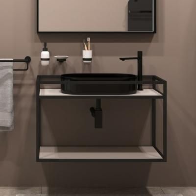 Консоль под раковину Allen Brau Liberty 75 1.33001.BB черный браш