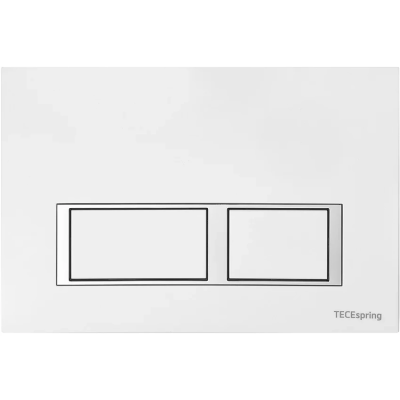 Кнопка смыва Tece TECEspring V 9940203 для инсталляции, белый глянец/хром/белый глянец