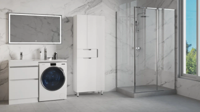 Колонна Style Line "Оптима 700" напольная (1ящ, отделение под халаты) Style Line ЛС-000010058, Белый