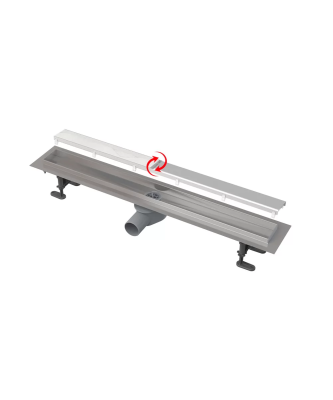 Душевой лоток AlcaPlast APZ13-DOUBLE9-550 с решеткой и опорами