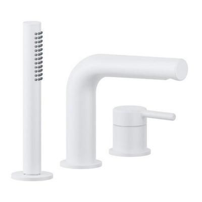 Смеситель на борт ванны Excellent Pi AREX.1233WH белый матовый