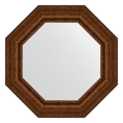 Зеркало Evoform Octagon BY 7393 77x77 состаренная бронза с орнаментом