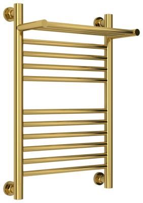 Полотенцесушитель водяной Сунержа Богема+ с 1 полкой 03-0223-6040 600x400 золото