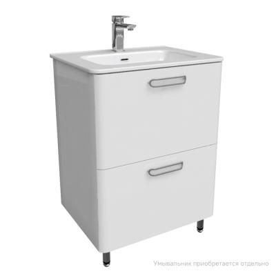 Тумба напольная, белая, 60 см, Brick, IDDIS, BRI60WFi95. Подходит ум. 0106000i28