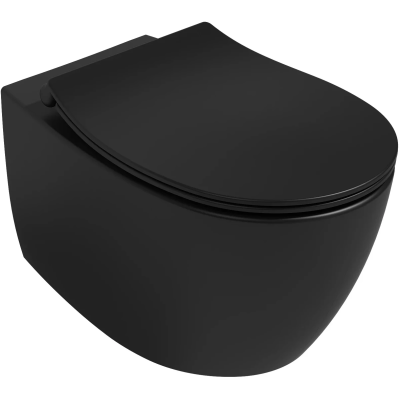 Унитаз подвесной Isvea Sentimenti Neo 10AR02010-2N безободковый, черный матовый