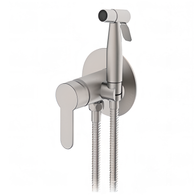 Гигиенический душ встраиваемый однорычажный Frap F7JF28RS01ER нержавеющая сталь