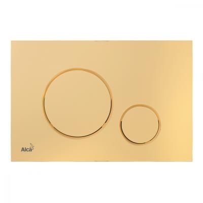 Кнопка смыва AlcaPlast THIN M675 золотая