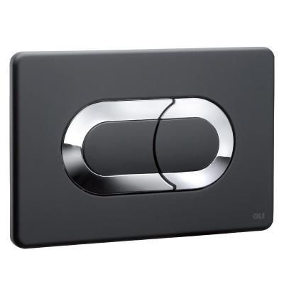 Кнопка смыва Oli Salina 640097 черный soft-touch/хром глянцевый