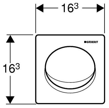 Ручной пневмопривод смыва Geberit Samba 115.819.46.1 для писсуара