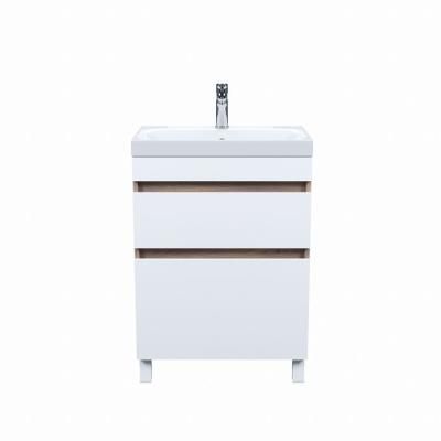 Тумба с умывальником IDDIS напольная с ящиками 60 см белая/под дерево Zodiac (ZOZID6AGABYZFiXP95NAK)