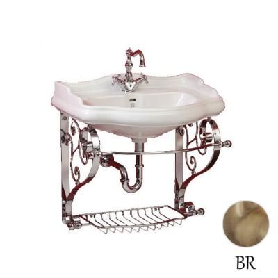 Консоль подвесная для раковины Migliore Bella ML.BLL-24.173.BR с решеткой