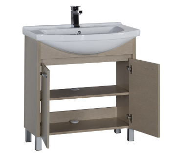 Тумба под раковину Aquanet Донна 00168931 80 светлый дуб