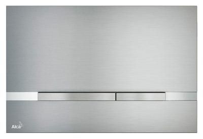 Кнопка смыва AlcaPlast Flat STRIPE хром матовый