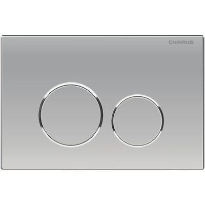 Кнопка смыва Charus Spazio FP.330.46.01 для инсталляции, матовый хром/хром/матовый хром