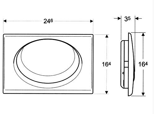 Кнопка смыва Geberit Rumba 115.750.FQ.1 синия