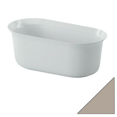 Ванна из искусственного камня ArtCeram Petite ACW005 41 140x70 marrone matera