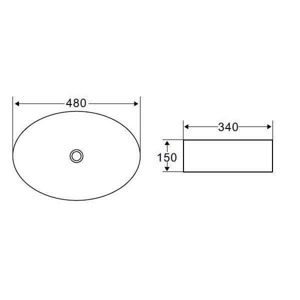 Раковина BelBagno BB1085 48 белая