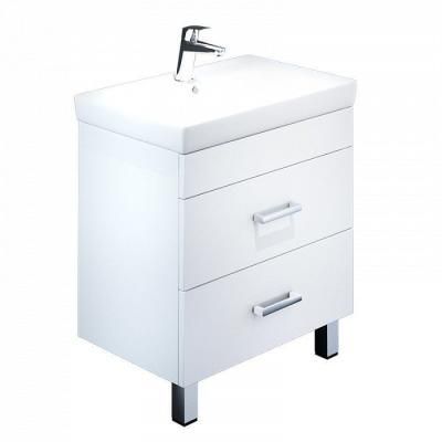 Тумба с раковиной IDDIS Custo 70 напольная белая (CUPSS7KM0WWY0iWW95IBK)