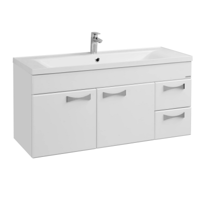 Тумба с раковиной Aquaton Диор 1A110601DR010 120 раковина Айрис М, белый