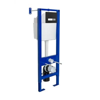 Система инсталляции для унитаза Berges Wasserhaus АТОМ Line 410 040342 черный SoftTouch/хром