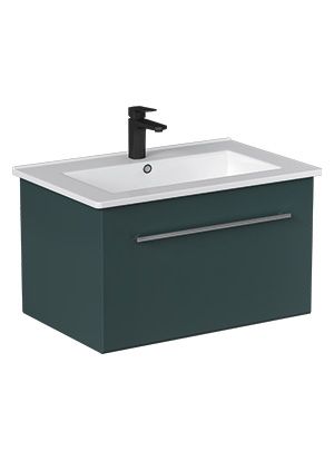 Тумба подвесная Velvex Posse 75, верде (tp.POS.OSK.75.1Y верде/дуб золотой)