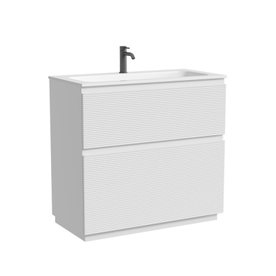 Тумба напольная SANCOS Folk Floor 890х445х850, c двумя ящиками оснащенными доводчиками, Bianco, FL90FW