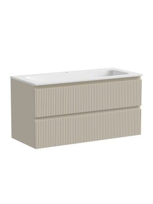 Тумба подвесная SANCOS Snob T 995х445х500, c двумя ящиками оснащенными доводчиками, Beige Soft , SNT100CE