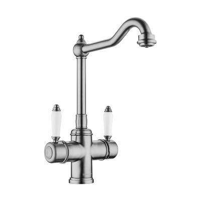 Смеситель для кухни Omoikiri Tottori-SI 4994046, античное серебро