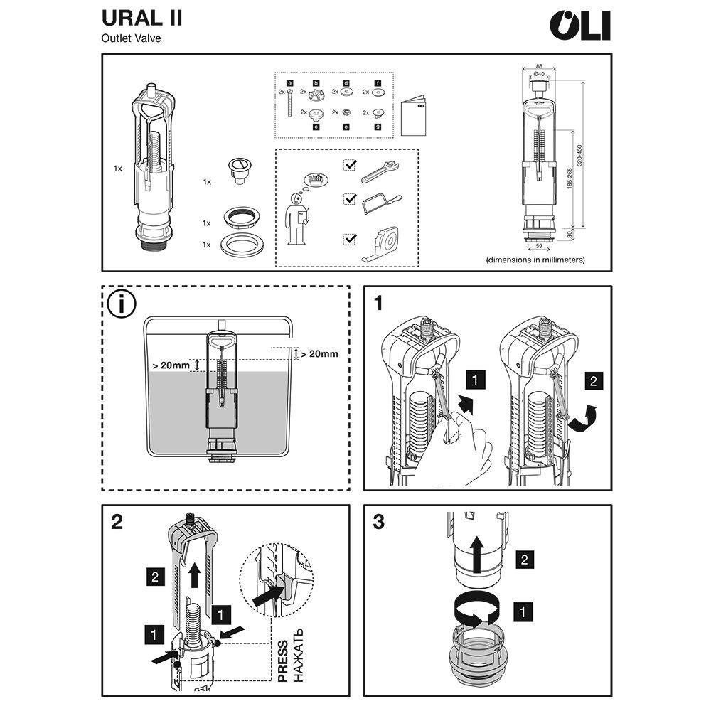 Схема бачка инсталляции grohe