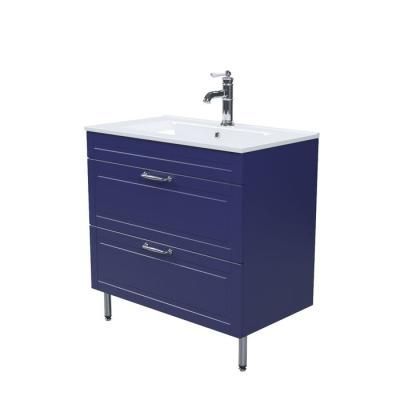 Тумба IDDIS с умывальником, напольная, 80 см, синий, Oxford (OXHLF8OX0NSP0iRL95GVK)