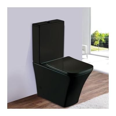 Унитаз-компакт Esbano Crisan безободковый, черный матовый