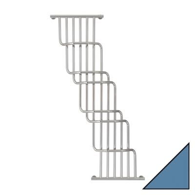 Полотенцесушитель водяной Сунержа Нега 1700х1000 пастельный синий