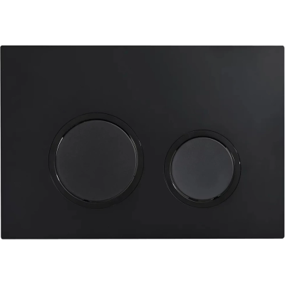 Кнопка смыва Veconi Flush V11 FLV11-B для инсталляции, черный матовый/черный глянец/черный матовый