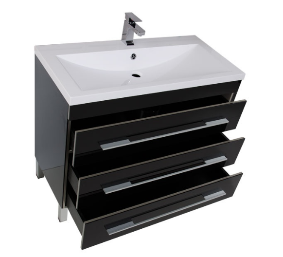 Тумба под раковину Aquanet Верона 00178472 100 черная