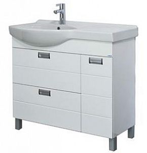 Тумба под раковину Aquanet Сити 00181973 90 L, белая