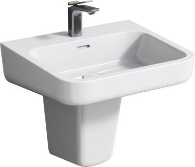 Раковина ARROW AGP32037C 55x50 см с полупьедестал AGL9605C