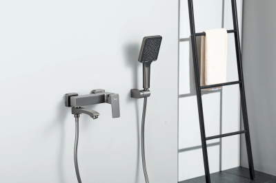 Смеситель для ванны Frap F3276-9, оружейная сталь