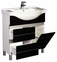 Тумба под раковину Aquanet Доминика 00172376 80, 1 корзина, черная