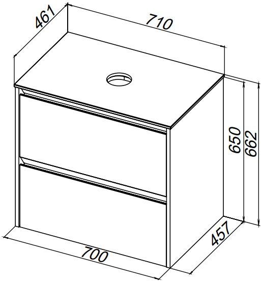 Тумба под раковину Allen Brau Activity 70 1.34011.PWM папирус матовый/олива браш