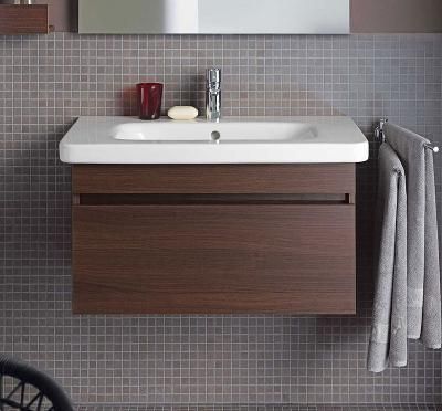 Тумба с раковиной Duravit DuraStyle 80 темный каштан