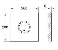 Кнопка смыва Grohe GROHE Ondus Digital 38915LS0 белая