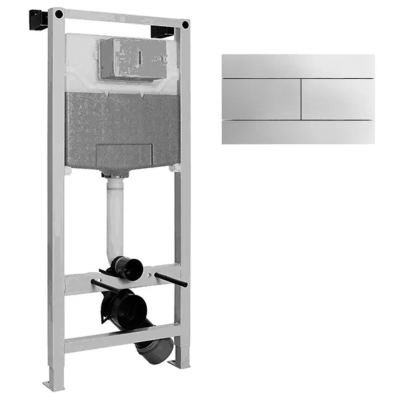 Система инсталляции Jacob Delafon E21928RU-CP с кнопкой смыва